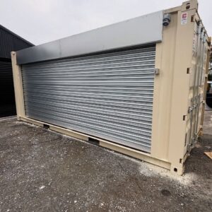 20ft x 8ft Modified Shipping Container with Electric Roller Door
