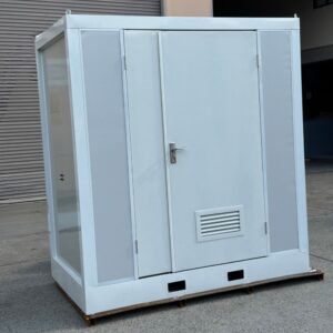 Fully equipped ADA-accessible modular restroom pod
