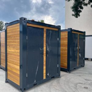 Premium dual-compartment modular bathroom pod